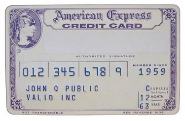 1960s American Express Card